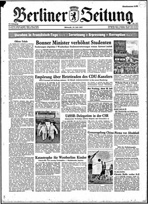 Berliner Zeitung Online-Archiv vom 10.07.1957