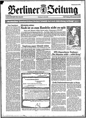 Berliner Zeitung Online-Archiv vom 16.07.1957