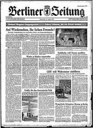 Berliner Zeitung Online-Archiv vom 15.08.1957