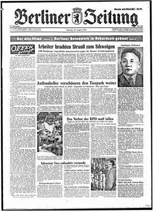Berliner Zeitung Online-Archiv vom 18.08.1957