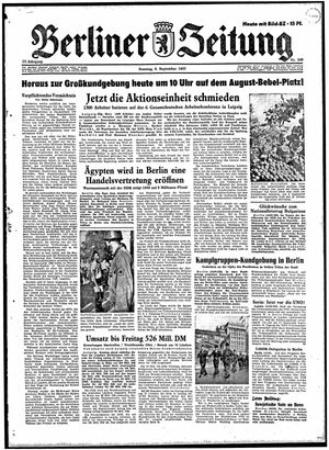 Berliner Zeitung Online-Archiv vom 08.09.1957