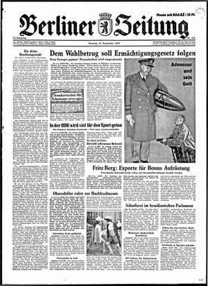 Berliner Zeitung Online-Archiv vom 15.09.1957