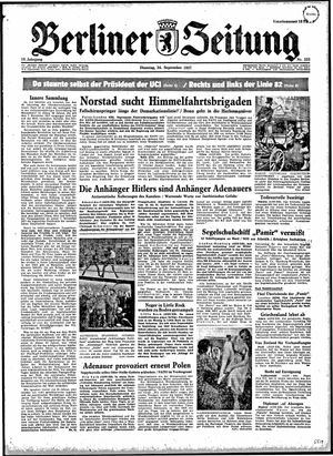 Berliner Zeitung Online-Archiv vom 24.09.1957