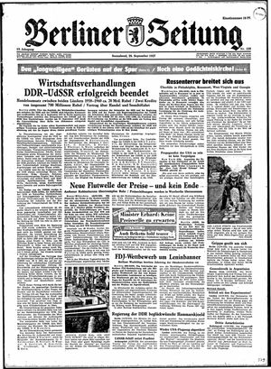 Berliner Zeitung Online-Archiv vom 28.09.1957