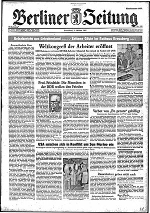 Berliner Zeitung Online-Archiv vom 05.10.1957