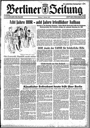 Berliner Zeitung Online-Archiv vom 07.10.1957