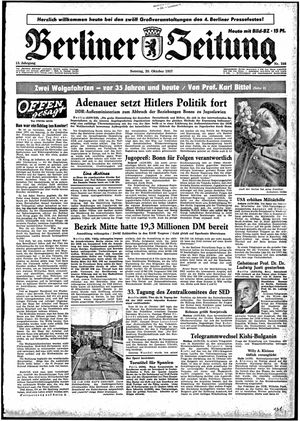 Berliner Zeitung Online-Archiv vom 20.10.1957