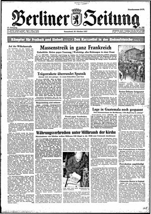 Berliner Zeitung Online-Archiv vom 26.10.1957