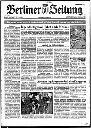 Berliner Zeitung Online-Archiv vom 30.10.1957