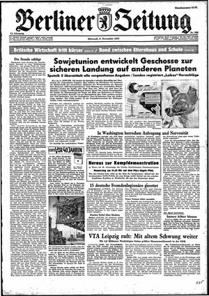Berliner Zeitung Online-Archiv vom 06.11.1957