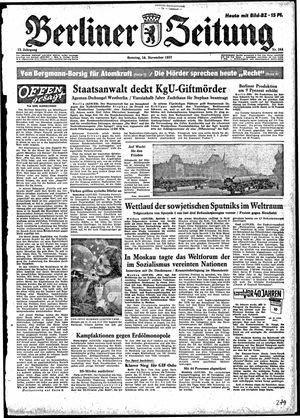 Berliner Zeitung Online-Archiv on Nov 10, 1957