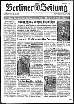 Berliner Zeitung Online-Archiv vom 16.11.1957