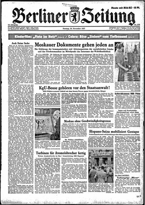 Berliner Zeitung Online-Archiv vom 24.11.1957