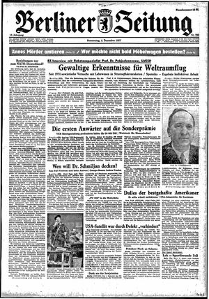 Berliner Zeitung Online-Archiv vom 05.12.1957