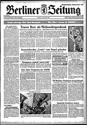 Berliner Zeitung Online-Archiv vom 06.12.1957