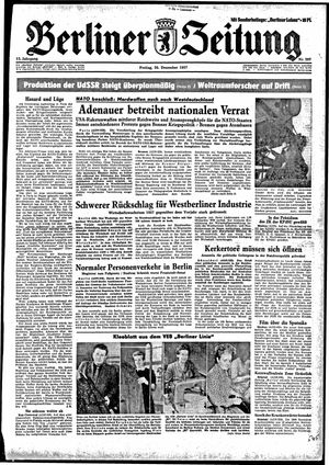 Berliner Zeitung Online-Archiv vom 20.12.1957