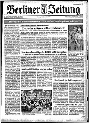 Berliner Zeitung Online-Archiv vom 24.12.1957