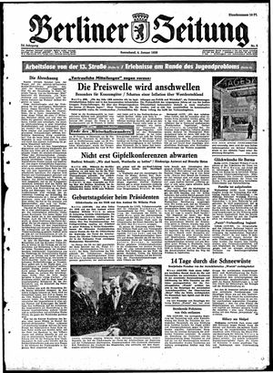 Berliner Zeitung Online-Archiv vom 04.01.1958