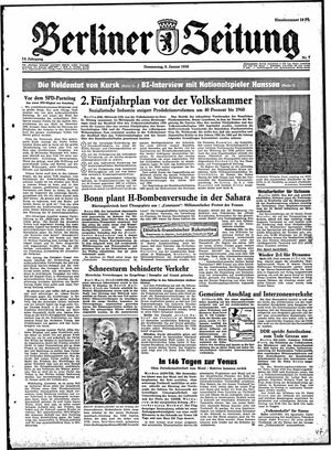 Berliner Zeitung Online-Archiv vom 09.01.1958