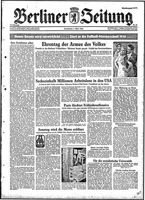 Berliner Zeitung Online-Archiv on Mar 1, 1958