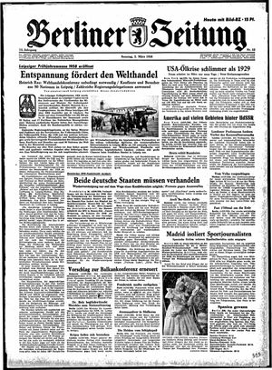 Berliner Zeitung Online-Archiv vom 02.03.1958
