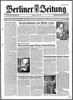 Berliner Zeitung Online-Archiv vom 05.03.1958