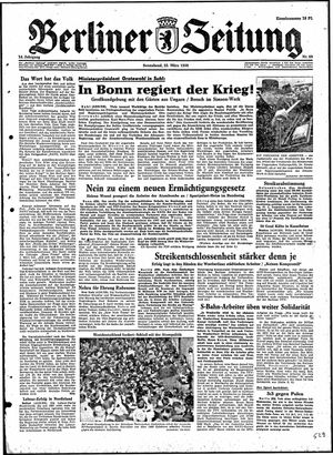 Berliner Zeitung Online-Archiv vom 22.03.1958