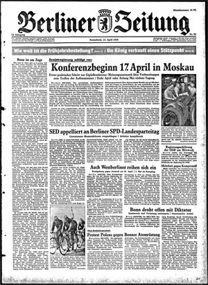 Berliner Zeitung Online-Archiv vom 12.04.1958