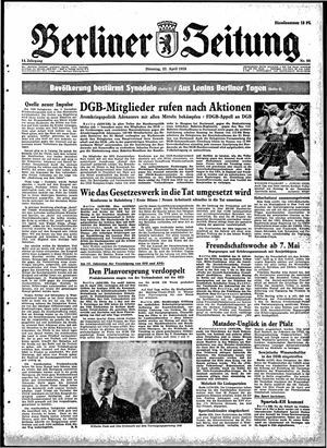 Berliner Zeitung Online-Archiv vom 22.04.1958
