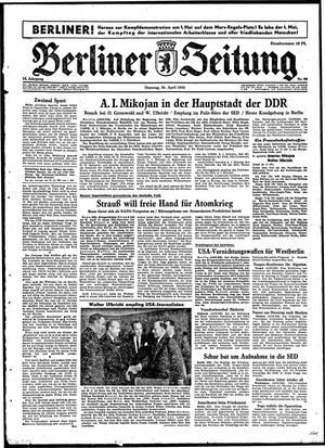 Berliner Zeitung Online-Archiv on Apr 29, 1958