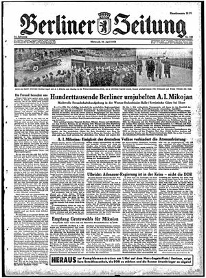 Berliner Zeitung Online-Archiv on Apr 30, 1958