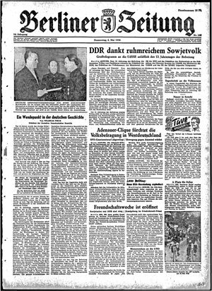Berliner Zeitung Online-Archiv vom 08.05.1958