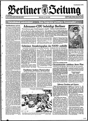 Berliner Zeitung Online-Archiv vom 11.06.1958