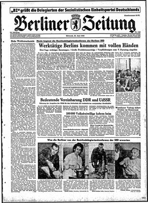 Berliner Zeitung Online-Archiv vom 25.06.1958