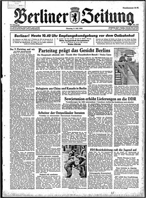 Berliner Zeitung Online-Archiv on Jul 8, 1958