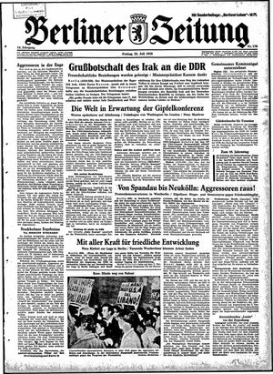 Berliner Zeitung Online-Archiv vom 25.07.1958