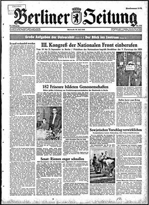Berliner Zeitung Online-Archiv on Jul 30, 1958