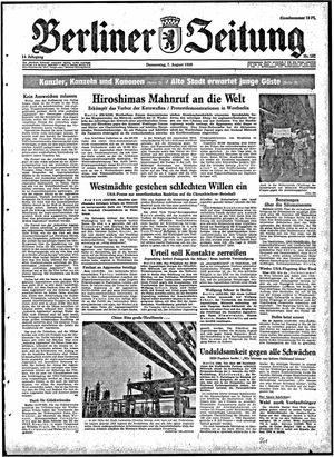 Berliner Zeitung Online-Archiv on Aug 7, 1958