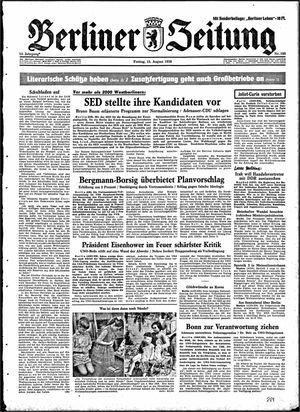 Berliner Zeitung Online-Archiv vom 15.08.1958