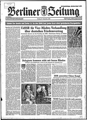 Berliner Zeitung Online-Archiv vom 19.09.1958