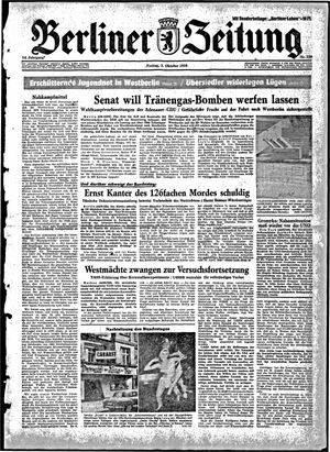Berliner Zeitung Online-Archiv vom 03.10.1958