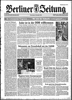 Berliner Zeitung Online-Archiv vom 06.11.1958
