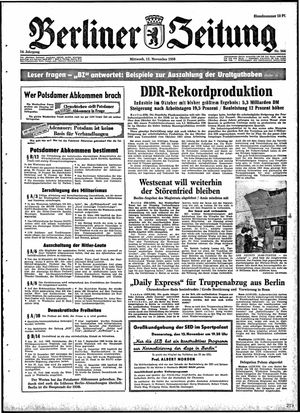 Berliner Zeitung Online-Archiv vom 12.11.1958