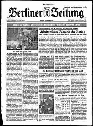 Berliner Zeitung Online-Archiv vom 31.12.1958