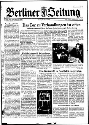 Berliner Zeitung Online-Archiv vom 13.01.1959