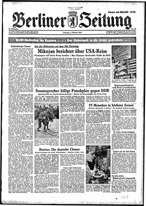 Berliner Zeitung Online-Archiv vom 01.02.1959