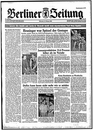 Berliner Zeitung Online-Archiv vom 11.02.1959
