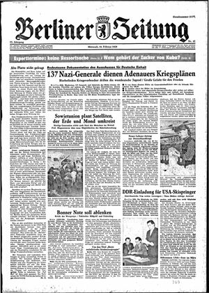 Berliner Zeitung Online-Archiv vom 18.02.1959