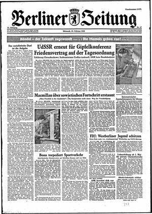 Berliner Zeitung Online-Archiv vom 25.02.1959