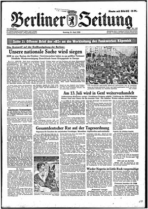 Berliner Zeitung Online-Archiv vom 21.06.1959